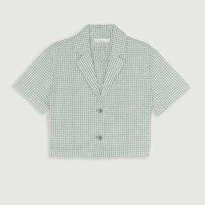 Oak and Fort Green Gingham Top